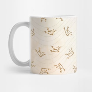 shapes of music flying pattern Mug